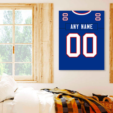 Buffalo Jersey Custom Canvas Print Wall Art for Boy Girl Men Women Football Personalized Canvas Art